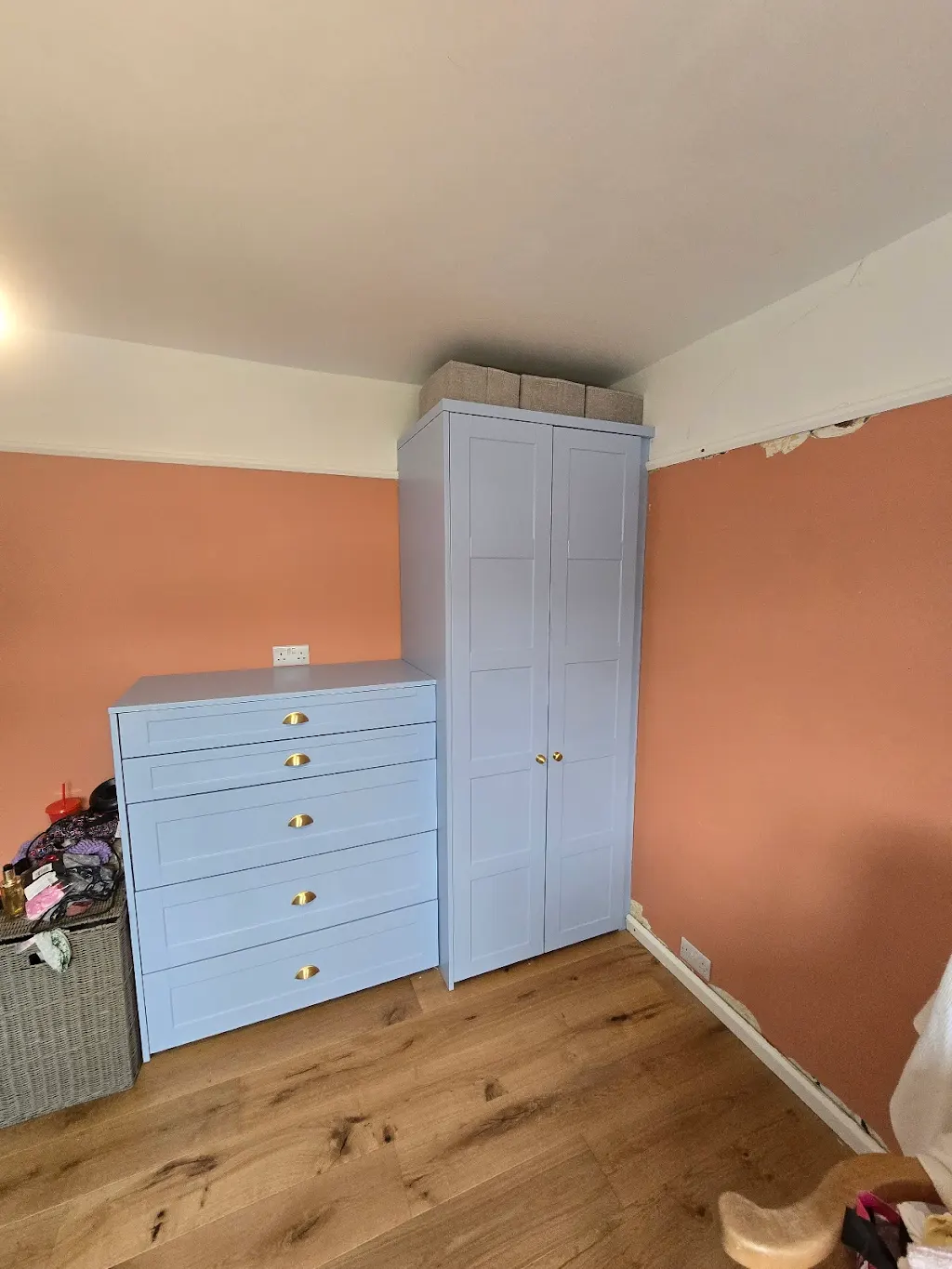 Bedroom and flooring project by Roman City Construction